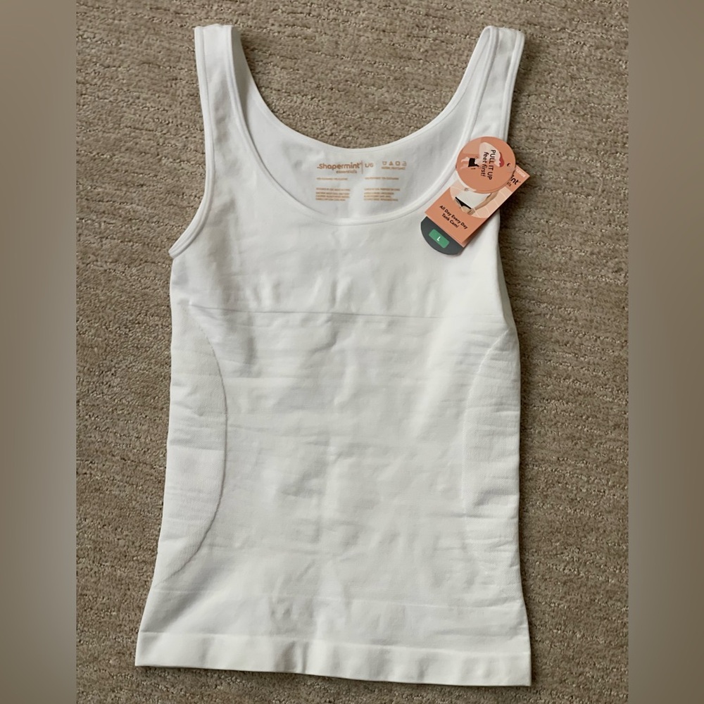 Shapermint Essential White Tank Top